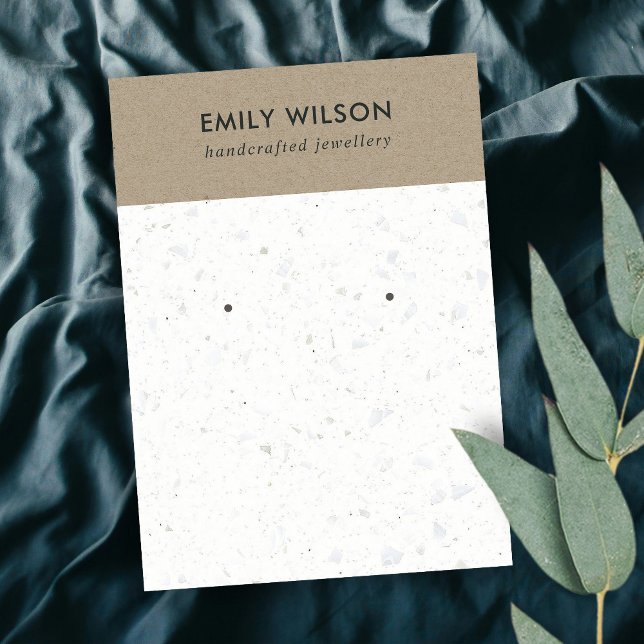 VISITA CARTÃO DE EXIBIÇÃO DO ESTUDO BRANCO DO KRAFT TERRA (Criador carregado)