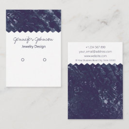 Visita Cartão de exposição do porta-brincos de mármore pa