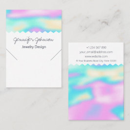 Visita Cartão de Exposição para Colar Holográfico Padrão