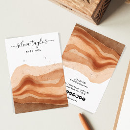 Visita Cartão de expositor Boho Terracotta Earring Neckla