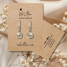 Visita Cartão de expositor de joias de papel kraft para c