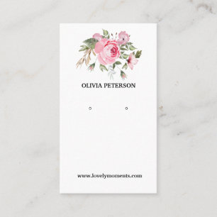 Visita Cartão de expositor de joias Romântica das Flores