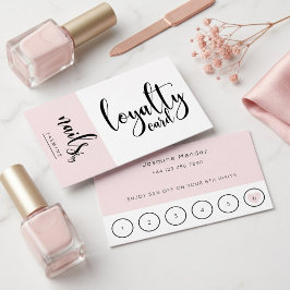 Visita Cartão de Fidelidade Cliente Blush Pink do Nails S
