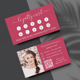 Visita Cartão de fidelidade comercial de foto de código Q