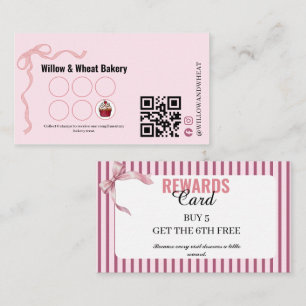 Visita Cartão de Fidelidade da Pink Bow Bakery