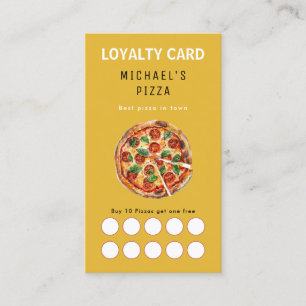 Visita Cartão de fidelidade de comida de pizza restaurant
