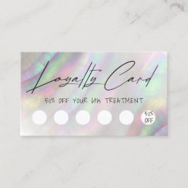 Visita cartão de fidelidade de design shell