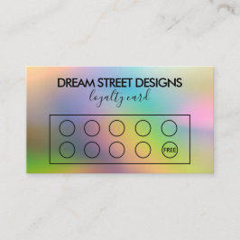 Visita Cartão de fidelidade de logotipo personalizado