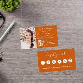 Visita Cartão de fidelidade de negócios com código QR fot