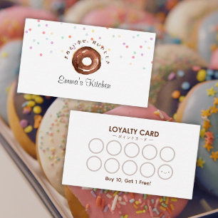 Visita Cartão de Fidelidade de Padaria Cupcake Floral Aqu