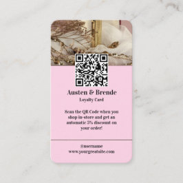 Visita Cartão de fidelidade - Design centrado em fotos pa