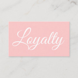 Visita Cartão de fidelidade moderno rosa pastel elegante