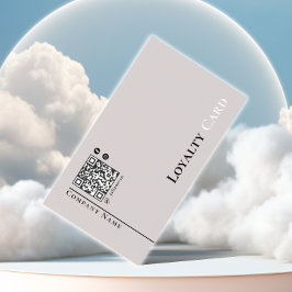 Visita Cartão de fidelidade neutro elegante moderno