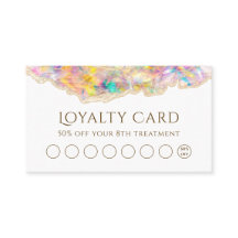 cartão de fidelidade opal design