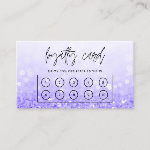 Visita Cartão de Fidelidade Personalizado de Falha Roxo