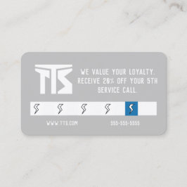 Visita Cartão de Fidelidade Profissional de Construção