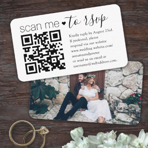 Visita Cartão de Gabinete de Foto do Site de Casamento R