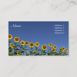 Visita Cartão de girassol