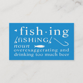 Visita Cartão de Humor de Guia de Pesca – Exagero de Anzó