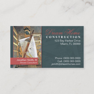 Visita Cartão de indústria da construção