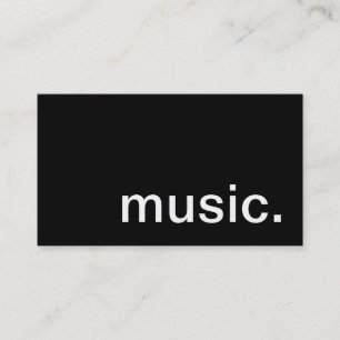 Visita Cartão de indústria musical