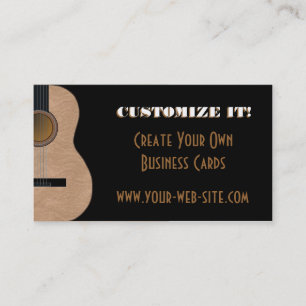Visita Cartão de indústria musical customizável da