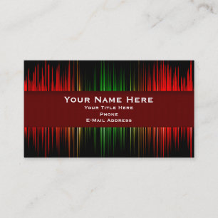 Visita Cartão de indústria musical da gravação