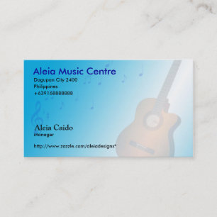 Visita Cartão de indústria musical de Aleia
