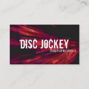Visita Cartão de indústria musical do disco-jóquei da