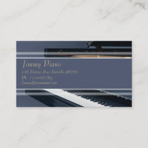 Visita Cartão de indústria musical - piano