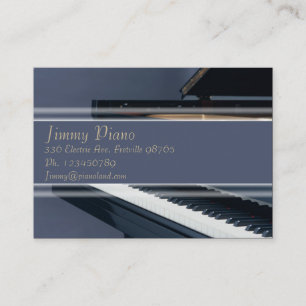 Visita Cartão de indústria musical - piano