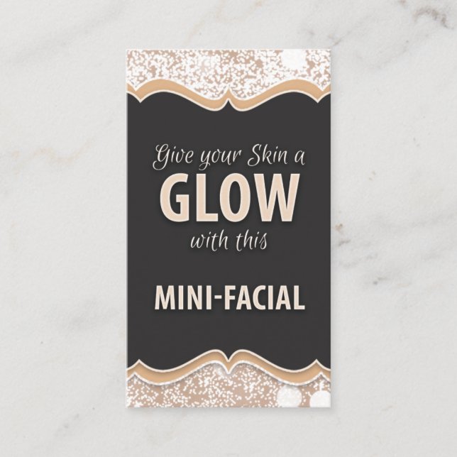 Visita Cartão de instrução Mini-Facial - FULGOR (Frente)