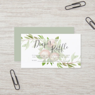 Visita cartão de jangada de fralda das maçãs a cores aquá