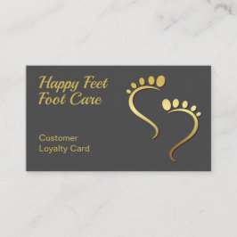 Visita Cartão de Lealdade de Pedicure Pôdiatra Reflexolog