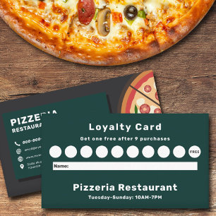 Visita Cartão de Lealdade do Restaurante Pizzeria
