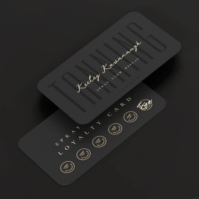 Visita Cartão de Lealdade Especialista de Tanning Modern  (Modern Spray Tan Tanning Specialist Loyalty Card
)