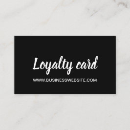 Visita Cartão de lealdade minimalista moderno