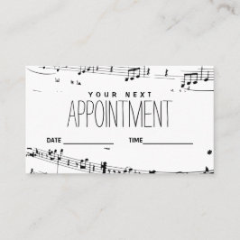 Visita Cartão de Lembrança de Compromisso de Música Sua P