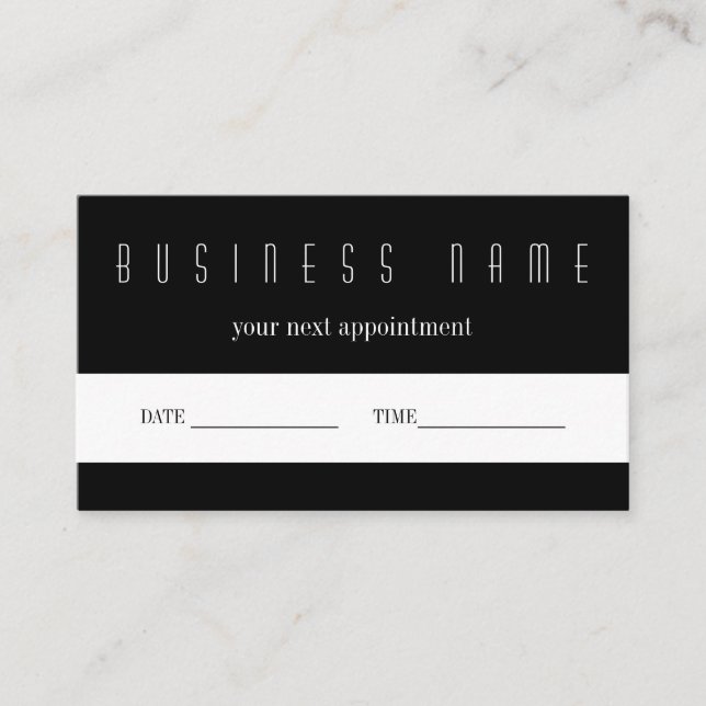 Visita Cartão de Lembrança de Compromisso Sua Próxima Vis (Frente)