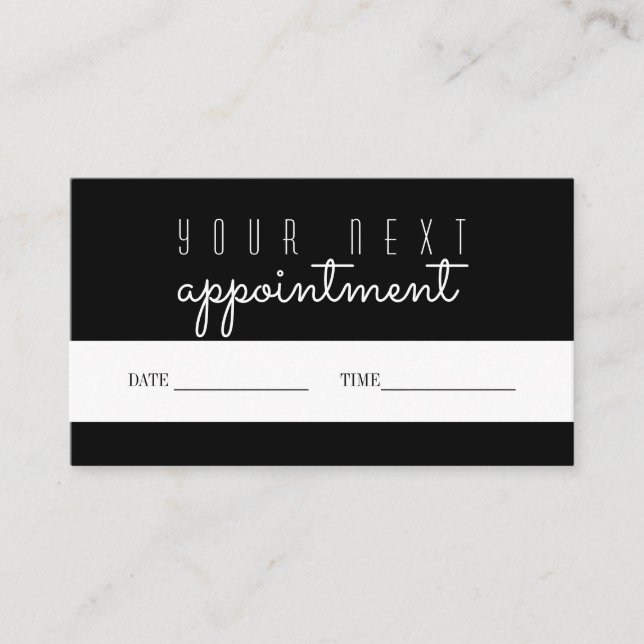 Visita Cartão de Lembrança de Compromisso Sua Próxima Vis (Frente)