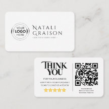Cartão de Link de Avaliação QR Code de Avaliações