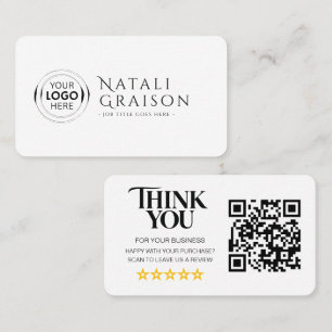 Visita Cartão de Link de Revisão de Código QR de Avaliaçõ
