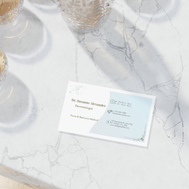 Visita Cartão de marcação simples e elegante (Criador carregado)