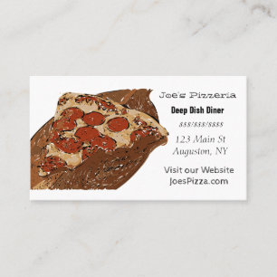 Visita Cartão de negócio da restauração da pizza