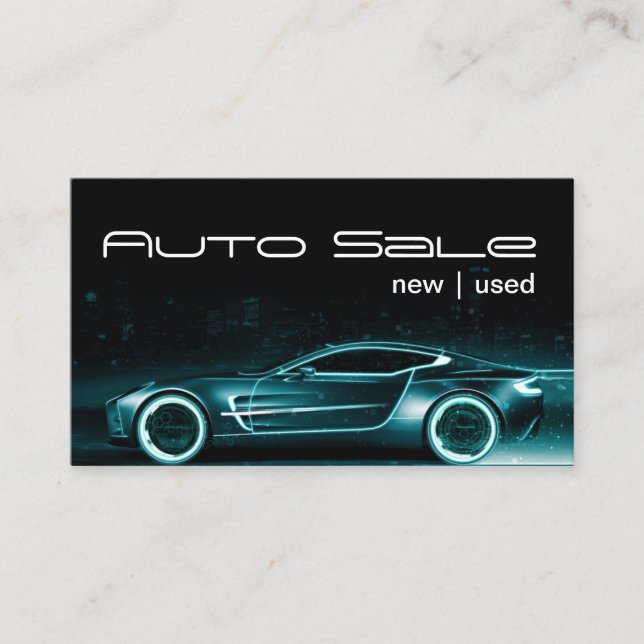 Visita Cartão de Negócios de Concessionária de Automóveis (Frente)