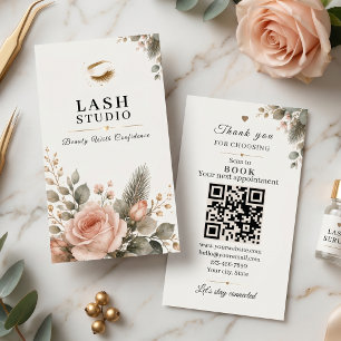 Visita Cartão de Negócios de Férias do Lash Studio QR Boo