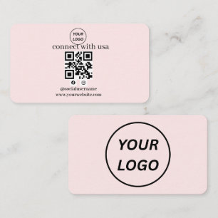 Visita Cartão de Negócios de Mídia Social com Código QR d