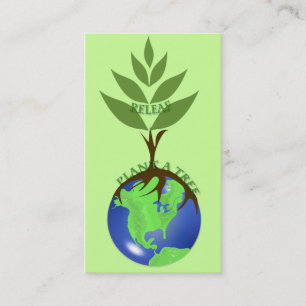 Visita Cartão de Negócios do LandScaperReLeaf - Plante um