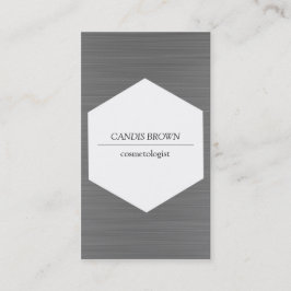 Visita Cartão de negócios escovado mínimo do