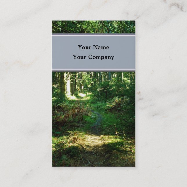 Visita cartão de negócios florestal encantado (Frente)